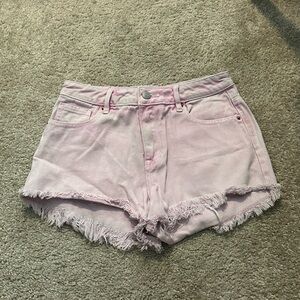 PacSun pink festival jean shorts size 25 🩷